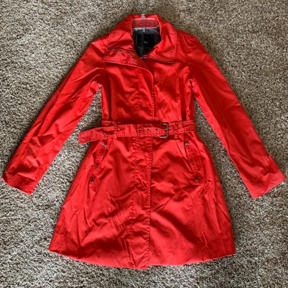 Mossimo Red Trench Raincoat
